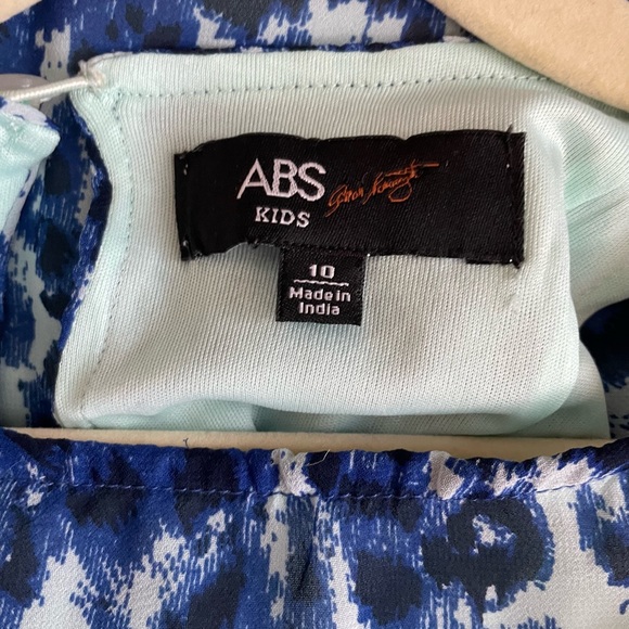 ABS Kids Blue Leopard Dress - Picture 2 of 5